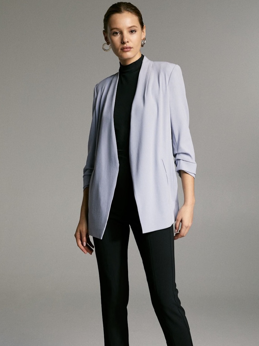 Babaton Power Hip Blazer Light Blue size 0